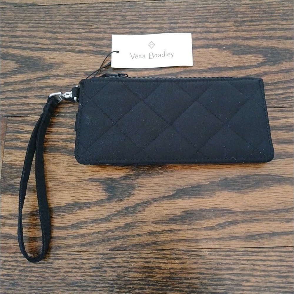 Vera Bradley Black Quilted Wristlet